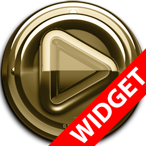 Poweramp widgetpack Gold Glas