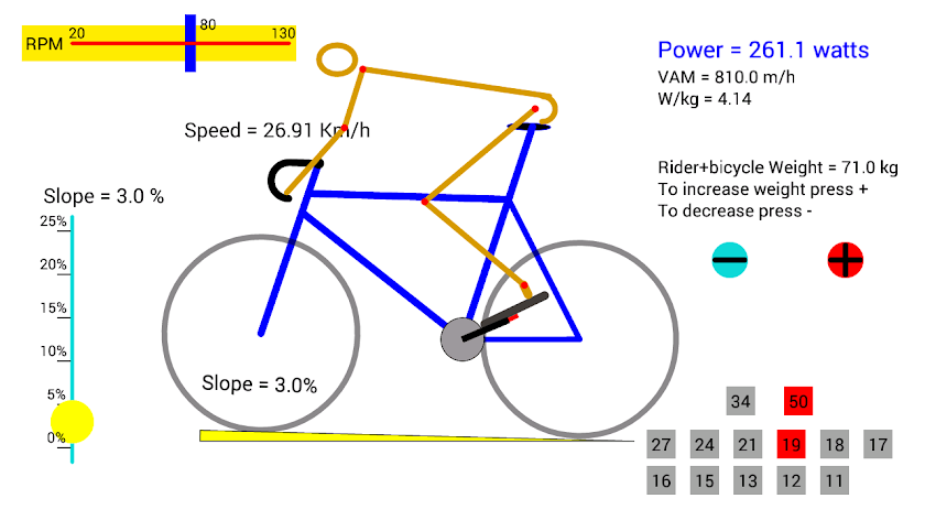 CyclingWatts Screen 1