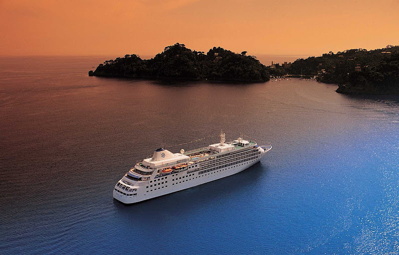 Silver Wind plies the Caribbean. Guests on board will witness some of the most memorable sunsets of their lives.