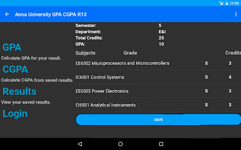 Anna University GPA CGPA R13 Screenshots 6