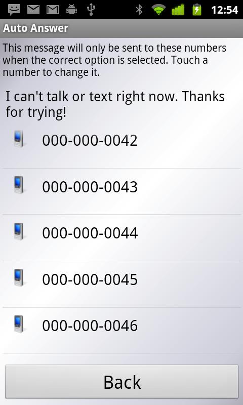 Text(SMS) &amp; Call Auto Reply + Screen 3