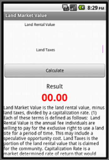 【免費商業App】Land Market Value-APP點子