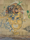 Illuminati Face Graffiti