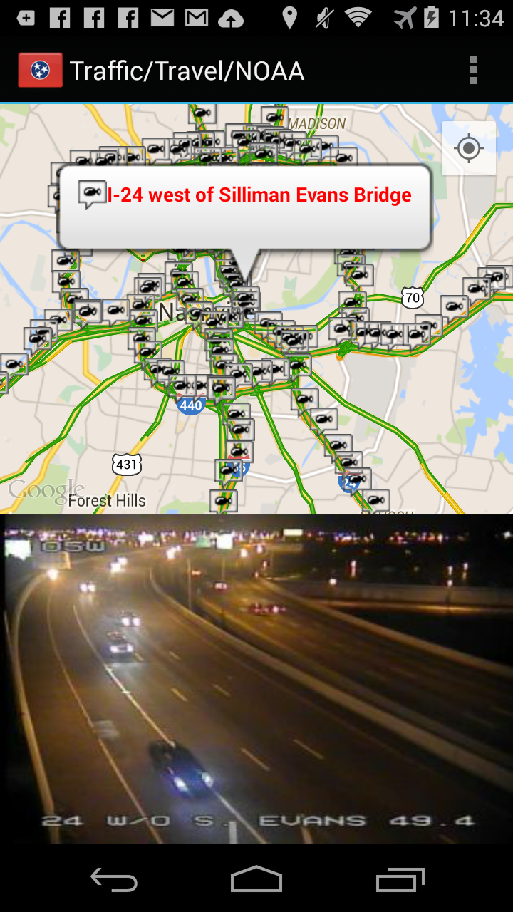 Tennessee Traffic Cameras Pro Screen 2