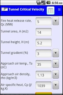 Tunnel critical velocity calc - screenshot thumbnail