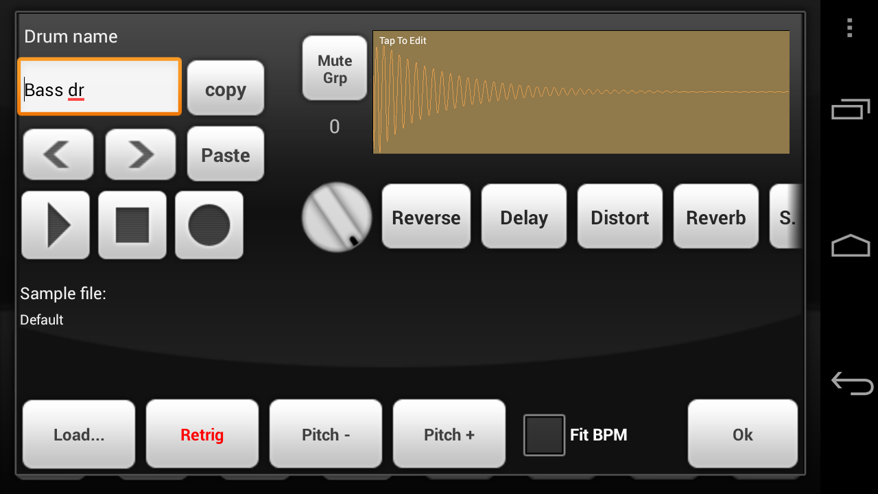Electrum Drum Machine/Sampler - screenshot