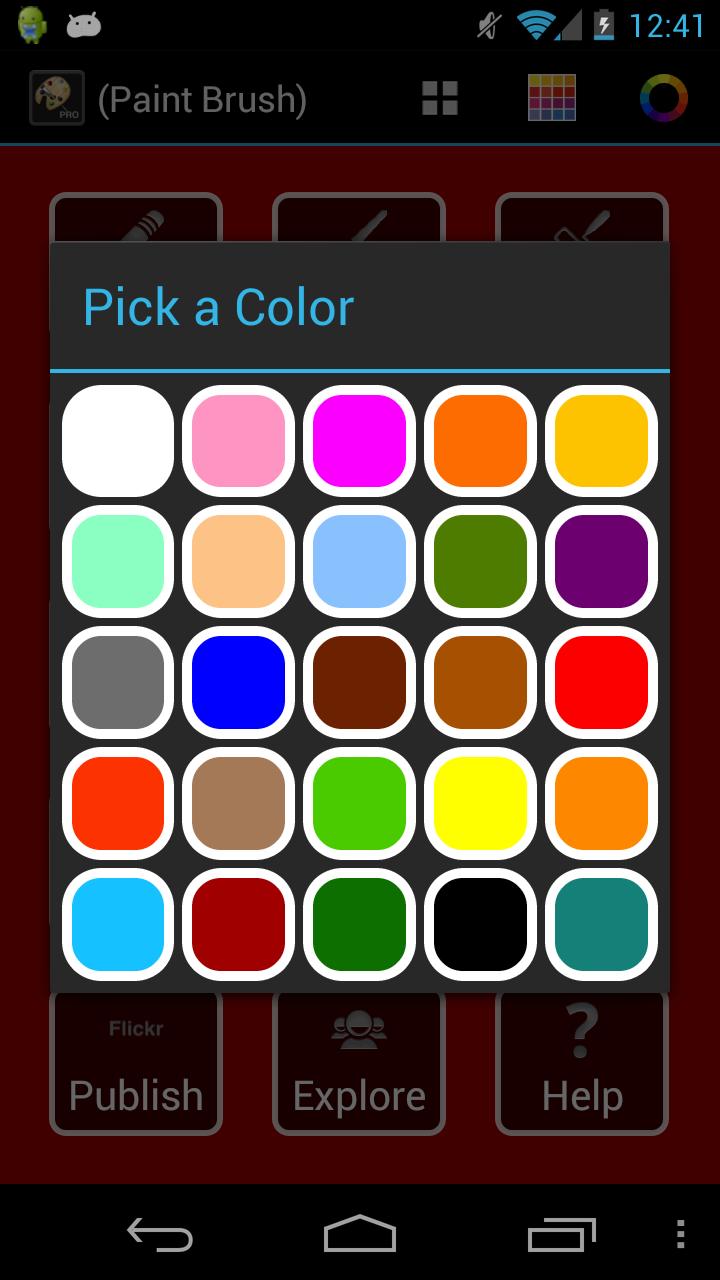 Artist Pro on Android Screen 3