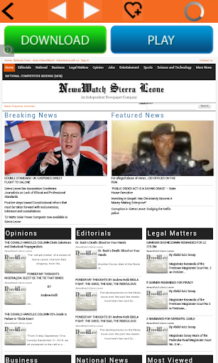 【免費新聞App】Sierra Leone Newspapers.-APP點子