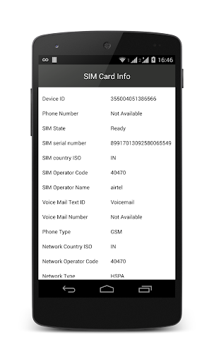 SIM Card Info