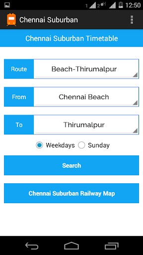 【免費旅遊App】Chennai Suburban Timetable-APP點子