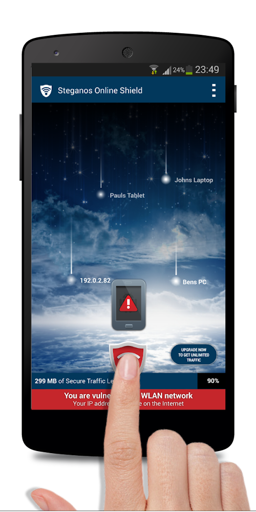 Android application Steganos Online Shield VPN screenshort