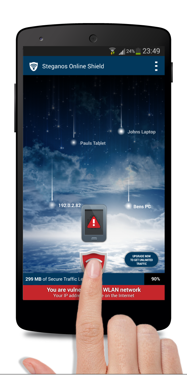 Steganos Online Shield VPN Screen 1