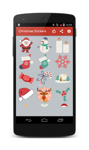Christmas icons stickers