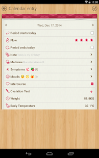 Period Calendar / Tracker - screenshot thumbnail