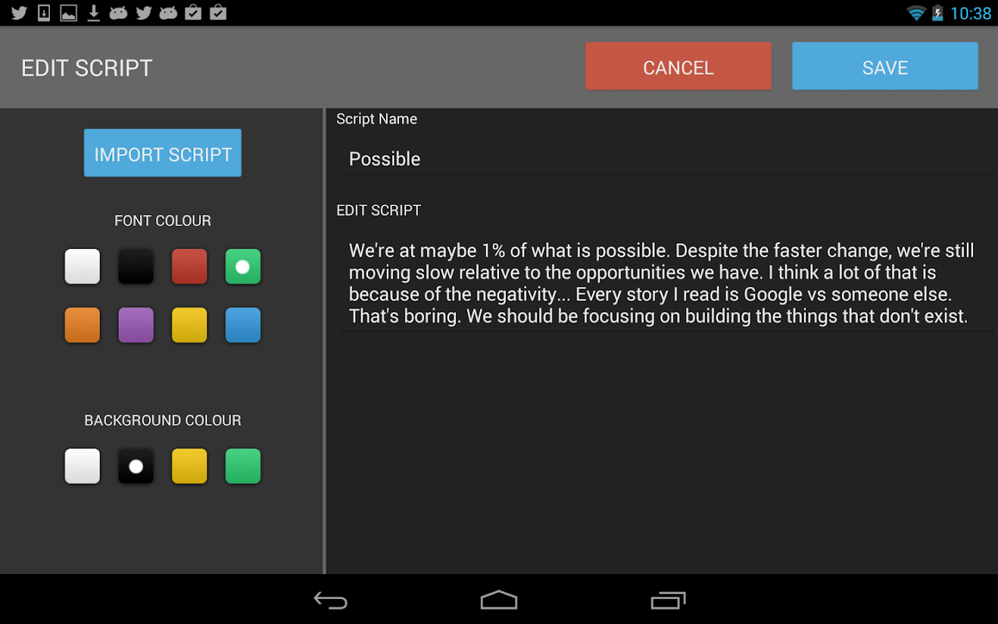 Teleprompter Pro Android Apps on Google Play