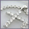 Cross diamond pendant LWP logo