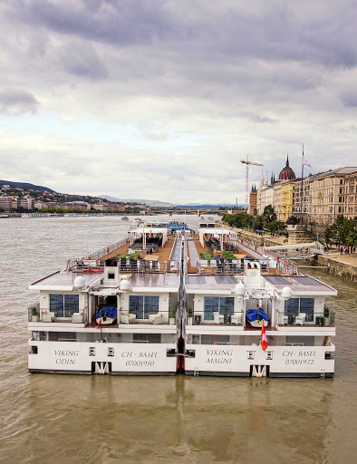 Viking Odin and Viking Magni in Budapest, Hungary.