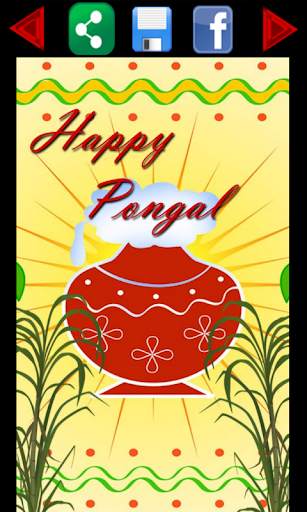 Happy Pongal Greetings Cards