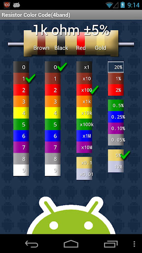 S2 Resistor Color Code