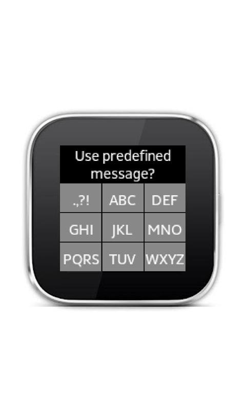 SMS Composer for SmartWatch Screen 2