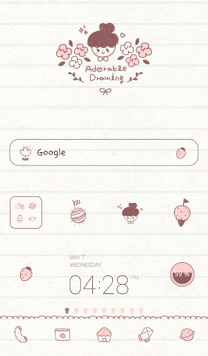 adorable drawing dodol theme