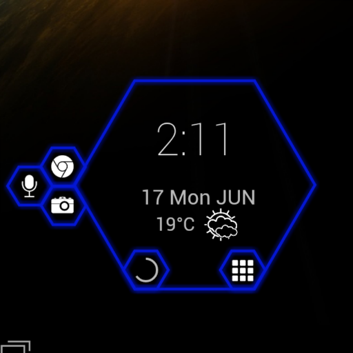 Hex Clock Dock - UCCW Skin