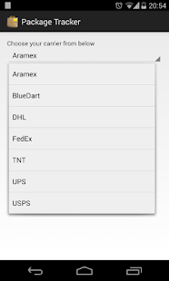 Package Tracker Screenshots 1