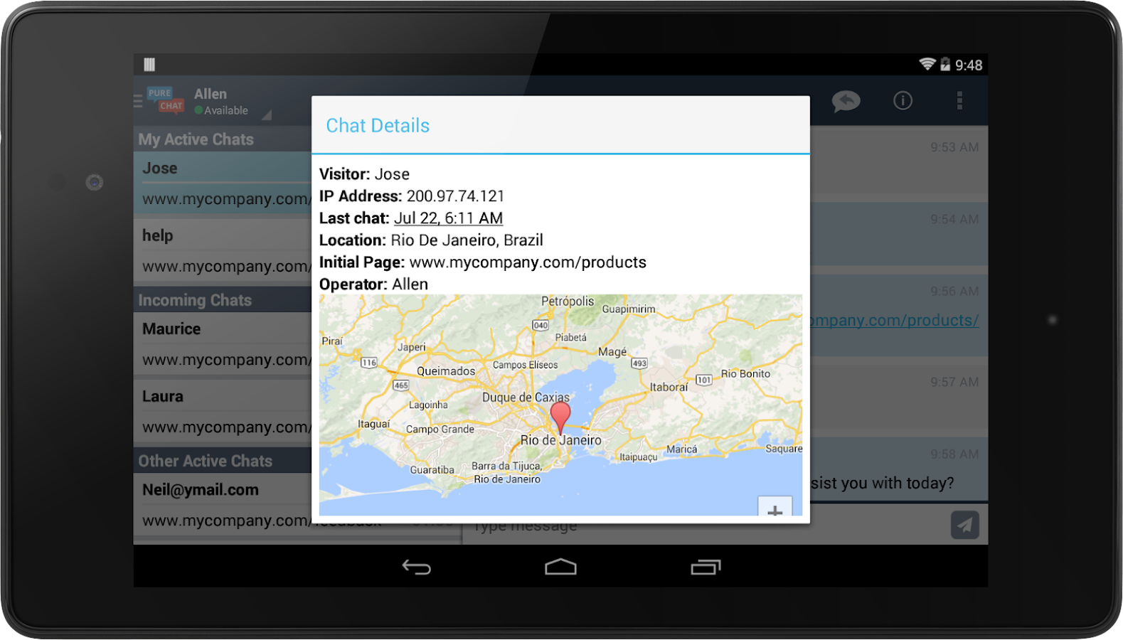 Pure Chat Free Live  Chat screenshot