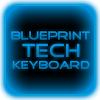 Blue Tech Keyboard Skin