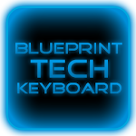 Blue Tech Keyboard Skin Apk