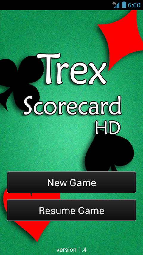 Android application Trex Scorecard HD screenshort