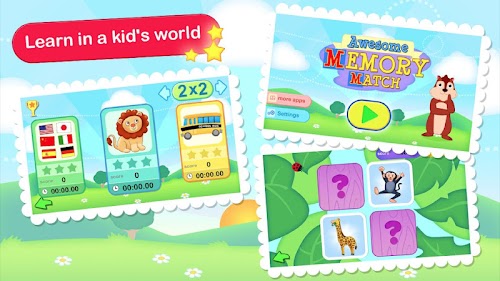 Android application Awesome Memory Match Game HD screenshort