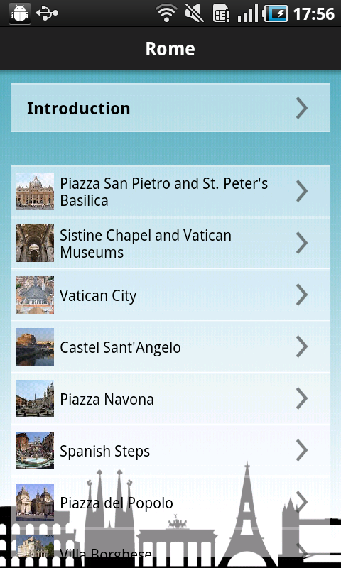 Audio City Guides Screen 2