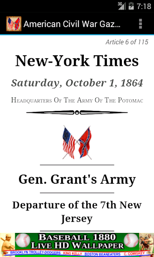 1864 Nov Am Civil War Gazette