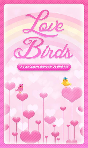 ♥ Cute Birds Love Theme SMS ♥