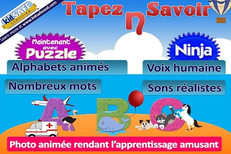 Capture d'ecran de l'application Android ABC for kids,animated alphabet
