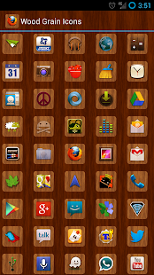 Free Download Wood Grain Apex Nova Icon Pack APK for Android