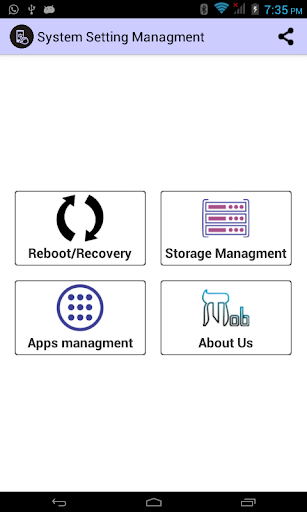 System Setting Managemnt