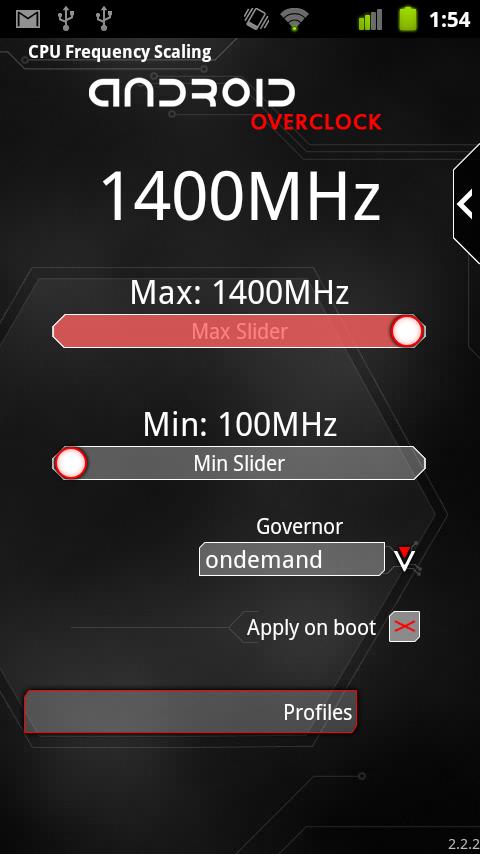 Overclock for Android Screen 2