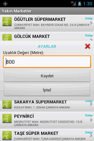 【免費購物App】Yakın Marketler-APP點子