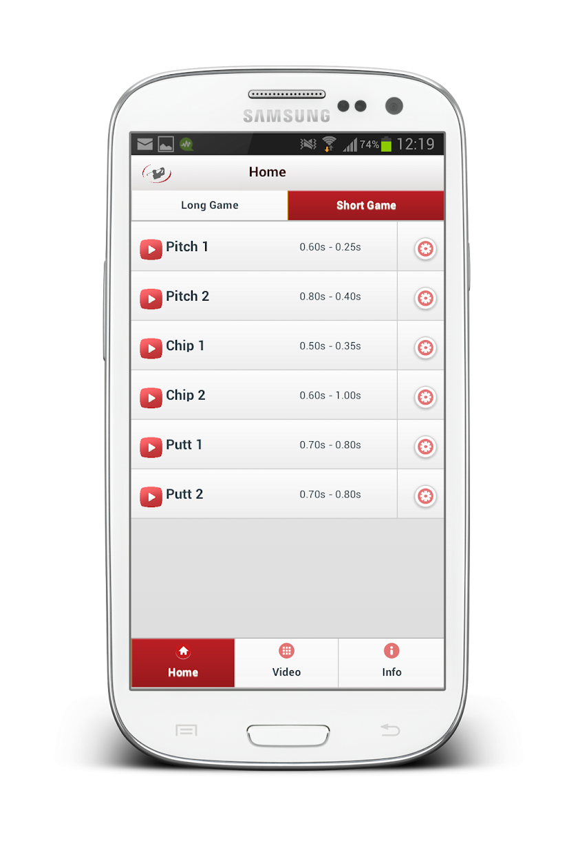 Golf Rhythm Trainer Basic Screen 2