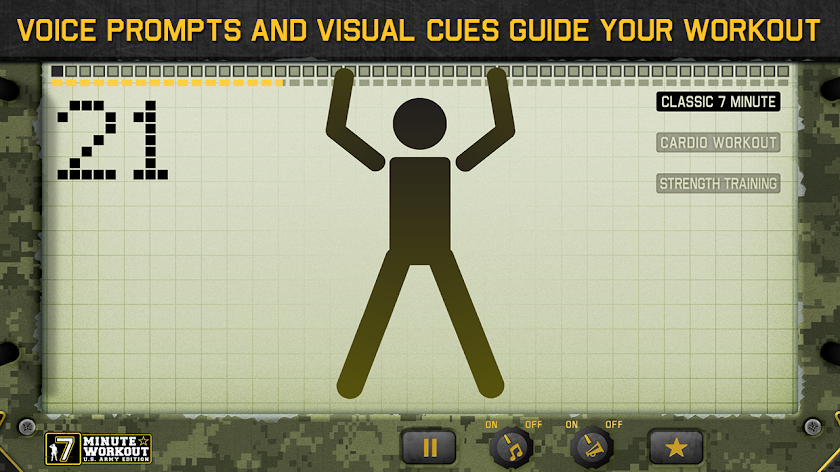 7 Minute Workout Army Edition Screen 2