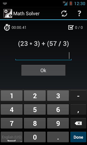 Math Solver Mental calculation