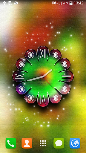 Neon Clock Live Wallpaper