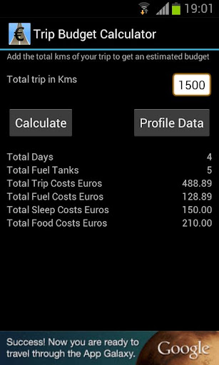 Trip Budget Calculator