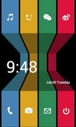 Launcher 8 theme:Color 3 poster 1