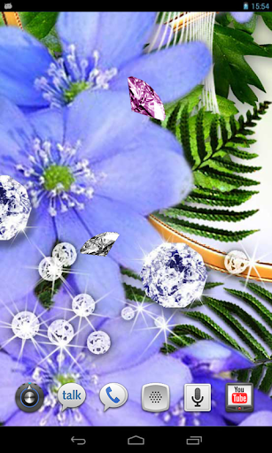 Diamonds Flowers LWP