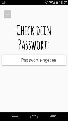 Check Dein Passwort