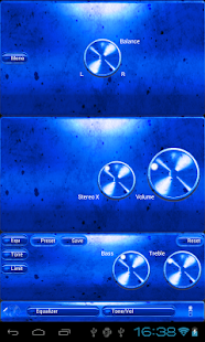 Lastest Poweramp skin BLUE GRUNGE APK
