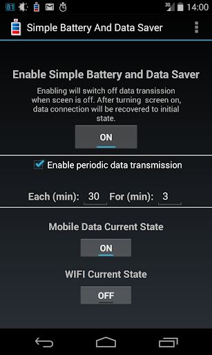 Simple Battery and Data Saver